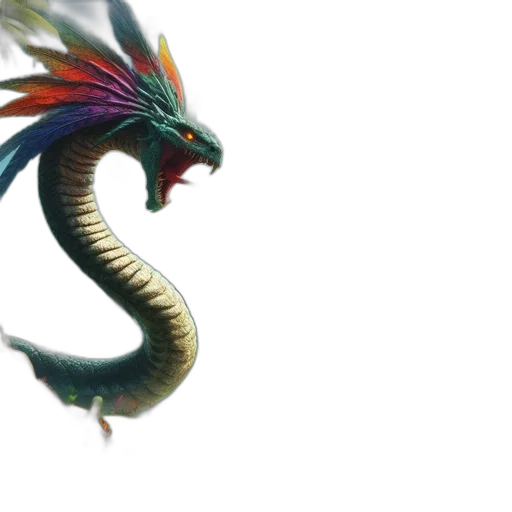 dragon, creature, animal, staff transparent PNG cut-out