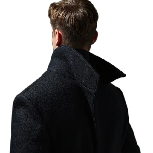 jacket, staff, hat, photorealistic transparent PNG cut-out