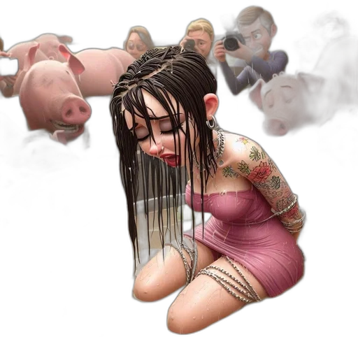 concept art, photorealistic, fantasy art, cyberpunk transparent PNG cut-out