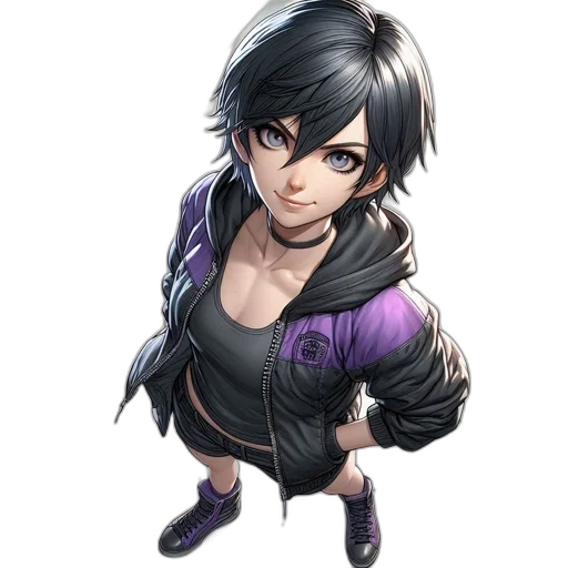 jacket, staff, face, weapon transparent PNG cut-out
