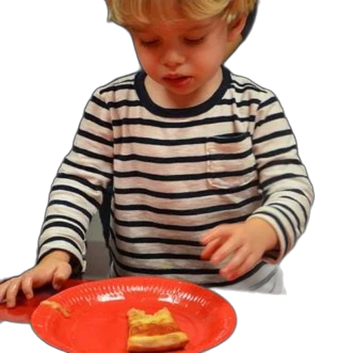 food, young, child, striped transparent PNG cut-out