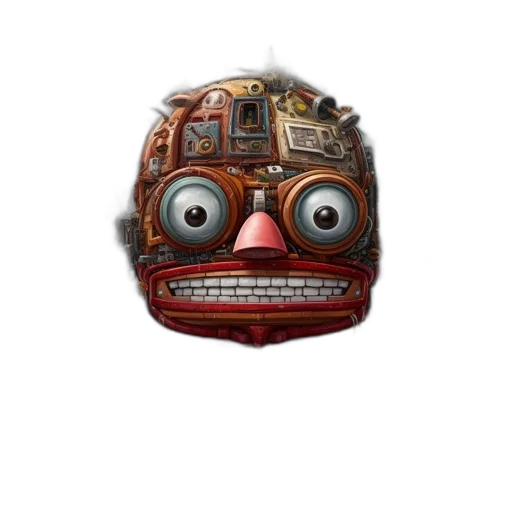 mask, face, robot, creature transparent PNG cut-out