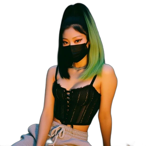 mask, hair, dress, hat transparent PNG cut-out