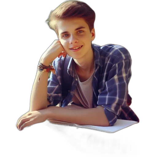 face, creature, jacket, hair transparent PNG cut-out