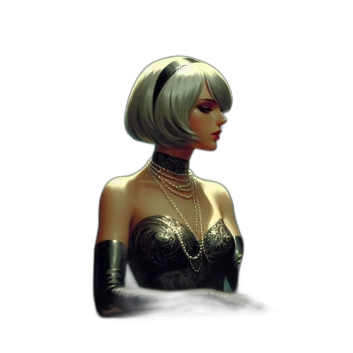 robot, mask, jewelry, dress transparent PNG cut-out