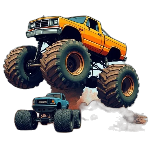 car, concept art, 3d render, pixel art transparent PNG cut-out