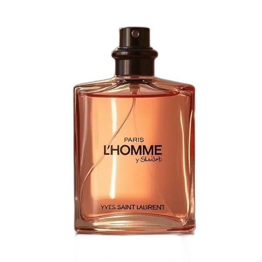 bottle, homme, paris, yves transparent PNG cut-out