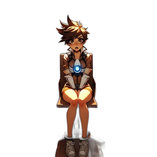 jacket, dress, staff, robot transparent PNG cut-out