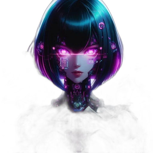 robot, face, mask, creature transparent PNG cut-out