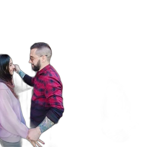 jacket, two, images, couple transparent PNG cut-out