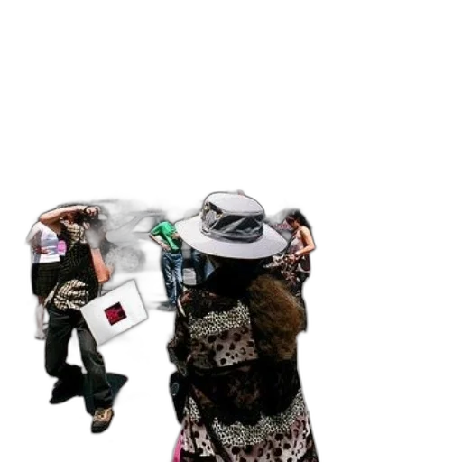 hat, jacket, umbrella, staff transparent PNG cut-out