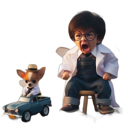 car, concept art, 3d render, cartoon transparent PNG cut-out