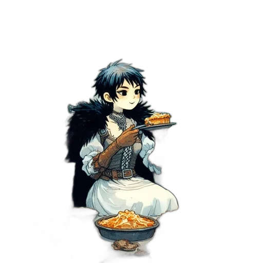 food, pixel art, anime, fantasy art transparent PNG cut-out