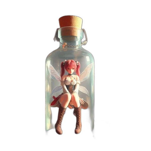 bottle, dress, staff, concept art transparent PNG cut-out