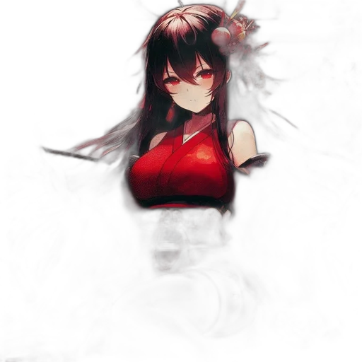 dress, weapon, mask, flower transparent PNG cut-out