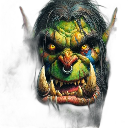 mask, face, creature, staff transparent PNG cut-out