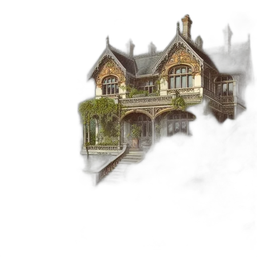 building, furniture, concept art, watercolor transparent PNG cut-out
