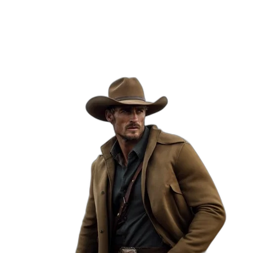 jacket, hat, weapon, animal transparent PNG cut-out