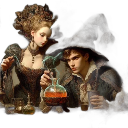jewelry, fantasy art, oil painting, photorealistic transparent PNG cut-out