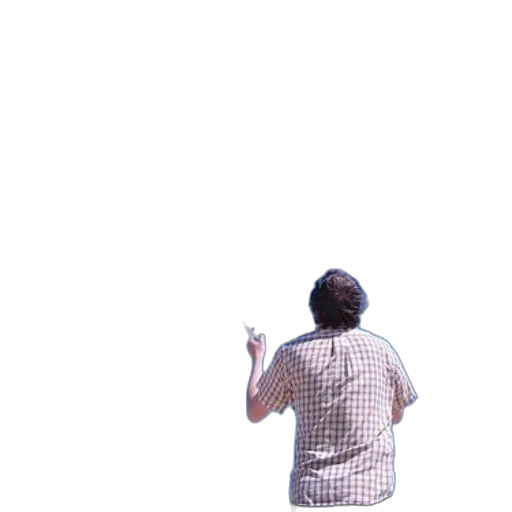 bottle, staff, hair, jacket transparent PNG cut-out