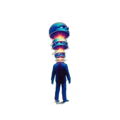 staff, hat, robot, hair transparent PNG cut-out