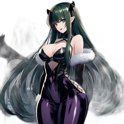 dress, staff, dragon, weapon transparent PNG cut-out