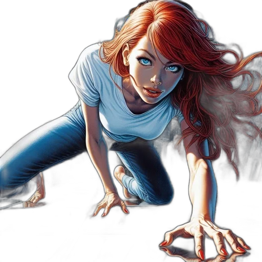 comic book art, concept art, photorealistic, fantasy art transparent PNG cut-out