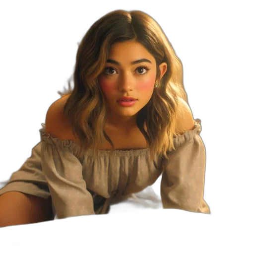 hair, face, crown, jacket transparent PNG cut-out