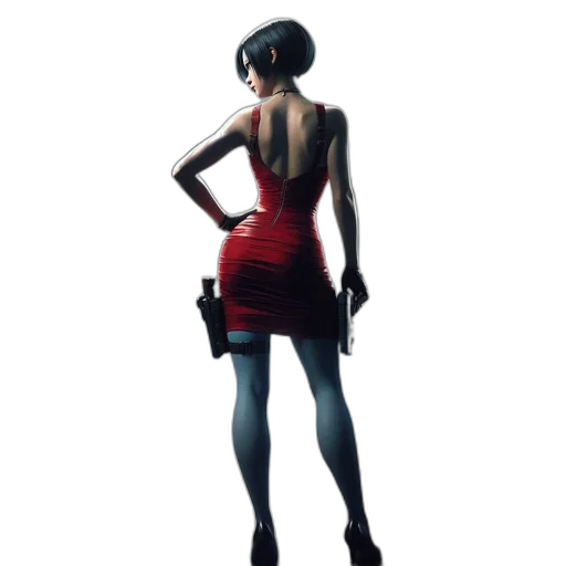 dress, robot, hat, staff transparent PNG cut-out