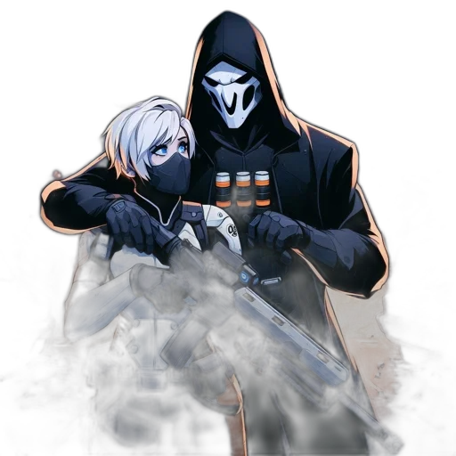 mask, jacket, weapon, sword transparent PNG cut-out