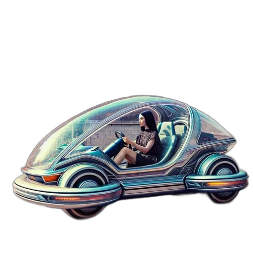 car, robot, concept art, 3d render transparent PNG cut-out