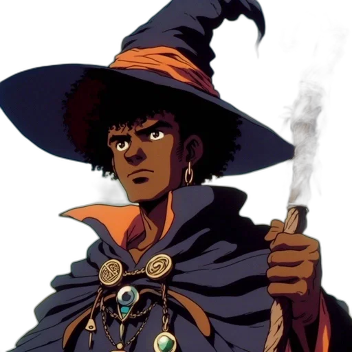 staff, hat, face, sword transparent PNG cut-out