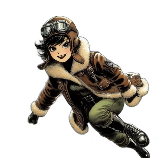 jacket, hat, weapon, staff transparent PNG cut-out