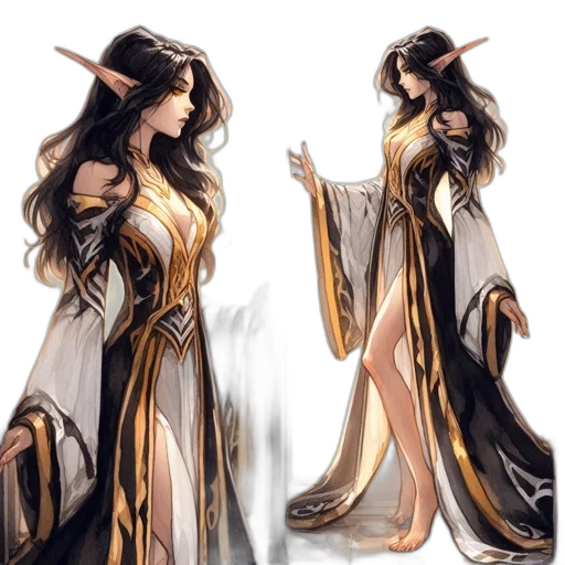 dress, dragon, fantasy art, concept art transparent PNG cut-out