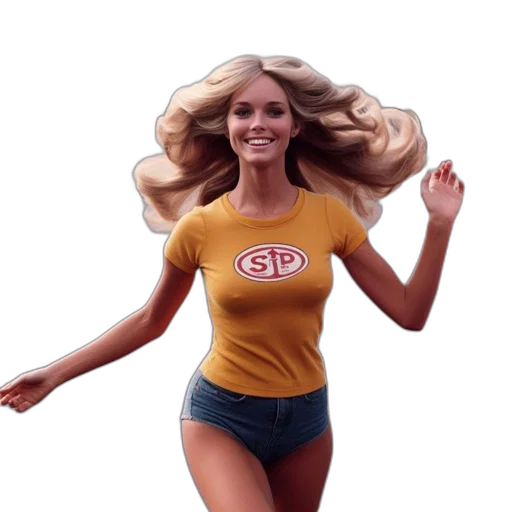 hair, dress, concept art, 3d render transparent PNG cut-out