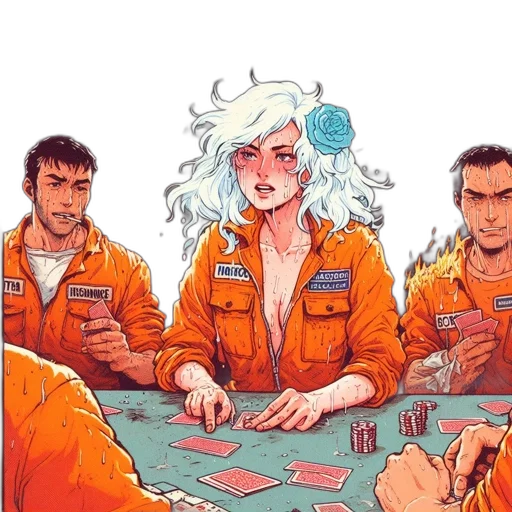 jacket, staff, comic book art, concept art transparent PNG cut-out