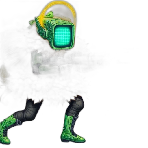 robot, mask, weapon, creature transparent PNG cut-out