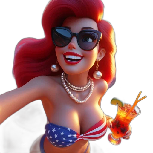 3d render, photorealistic, cartoon, comic book art transparent PNG cut-out