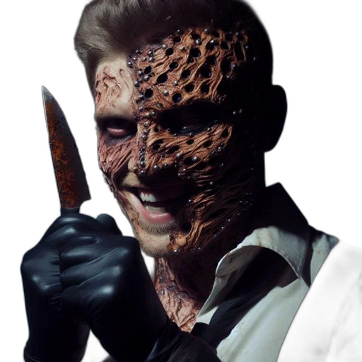 mask, face, creature, staff transparent PNG cut-out