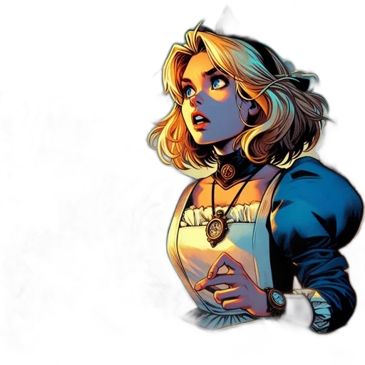 jewelry, comic book art, concept art, cartoon transparent PNG cut-out