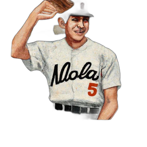 vintage, illustration, features, baseball transparent PNG cut-out