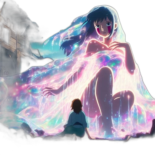 dress, creature, concept art, anime transparent PNG cut-out
