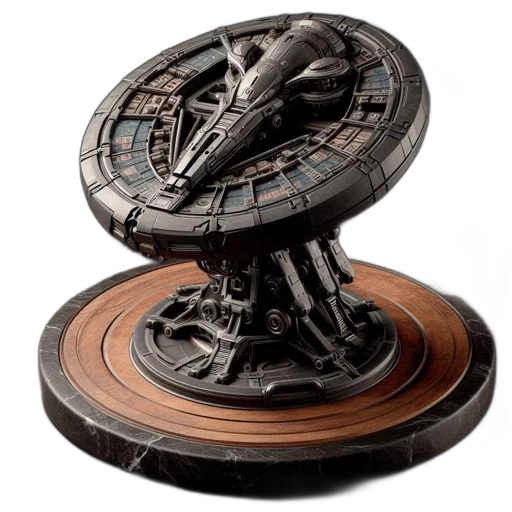concept art, 3d render, outer space, detailed transparent PNG cut-out