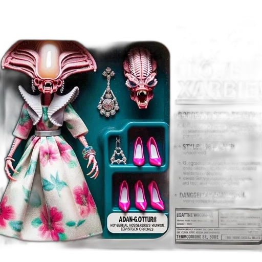 creature, concept art, 3d render, cyberpunk transparent PNG cut-out