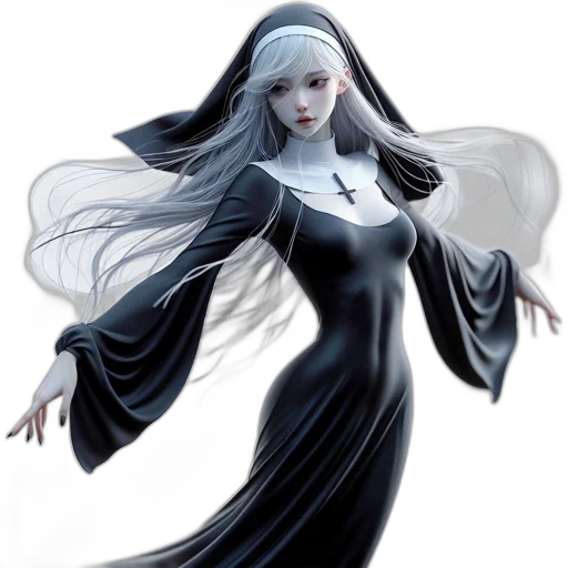 dress, fantasy art, concept art, 3d render transparent PNG cut-out