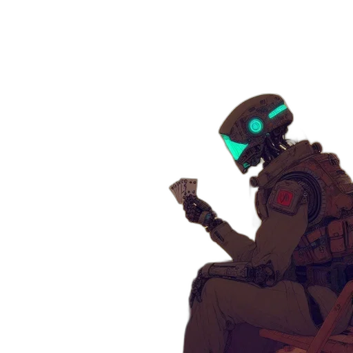 robot, mask, weapon, face transparent PNG cut-out