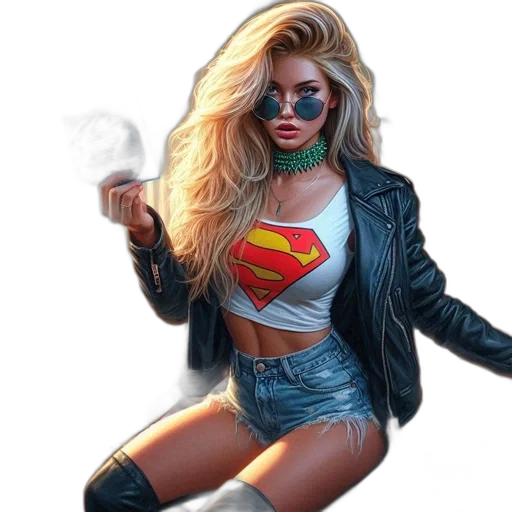jacket, comic book art, concept art, fantasy art transparent PNG cut-out