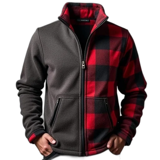 jacket, men, full, zip transparent PNG cut-out