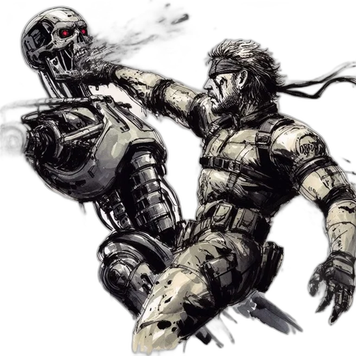 robot, weapon, concept art, comic book art transparent PNG cut-out