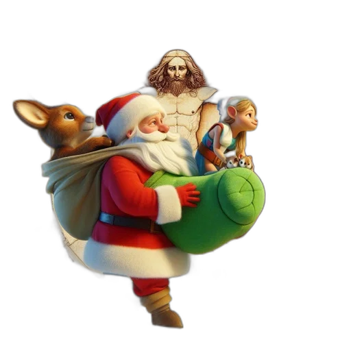 concept art, 3d render, festive, scene transparent PNG cut-out
